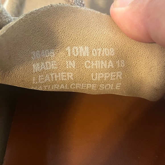 Clark’s Originals Wallabee Natural Crepe Sole 36405 Sz 10M - Picture 8 of 8